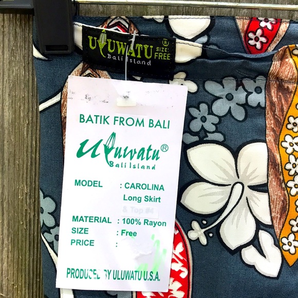 Vintage“ULUWATU Bali Island”long wrap aroundSarong - Picture 2 of 7